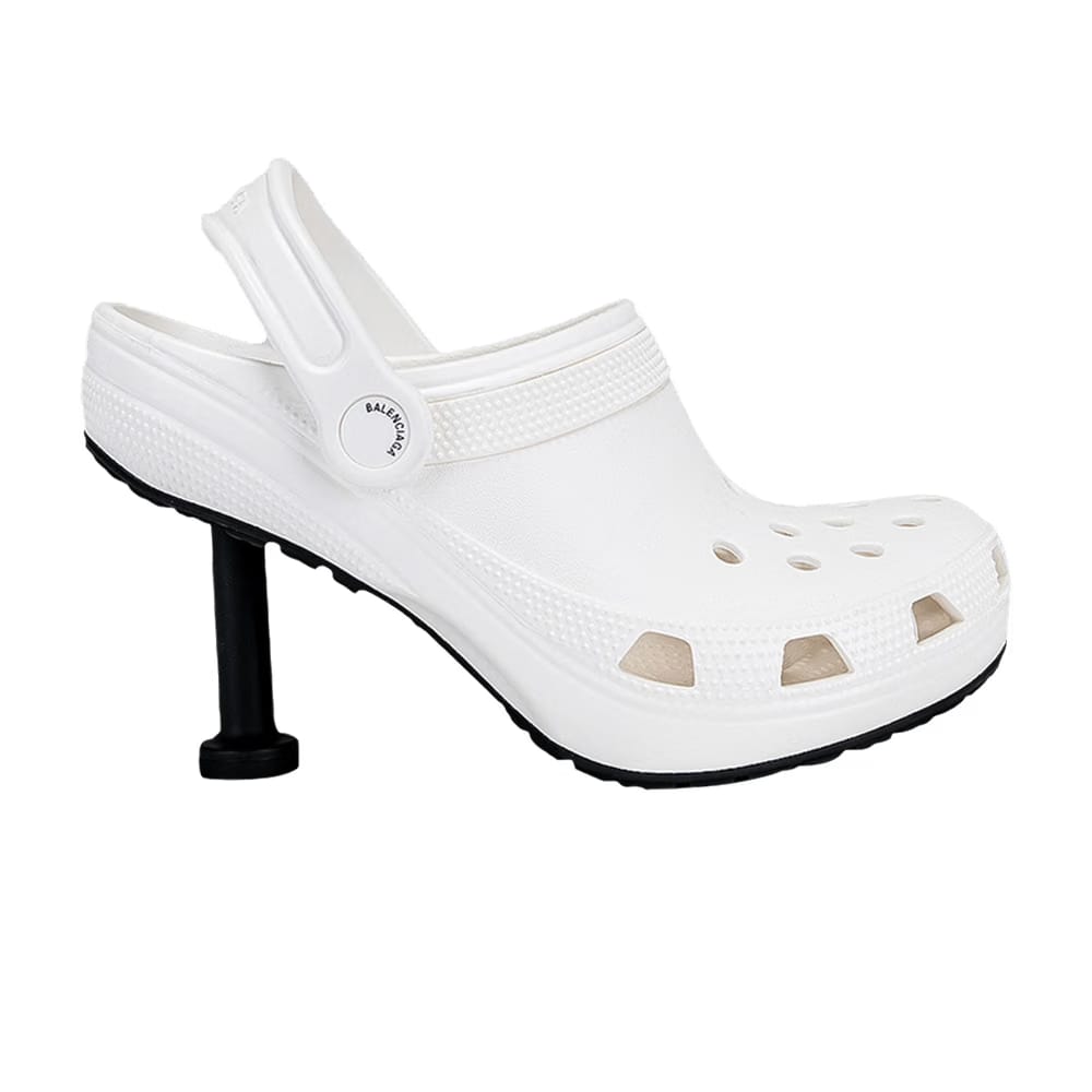 Crocs x Balenciaga Wmns Logo Debossed Pumps 'White'