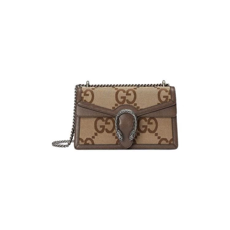 Gucci Dionysus Small Shoulder Bag Camel/Ebony