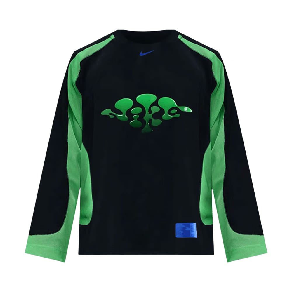 Nike Project F.R.O.G. Long-Sleeve Jelly Jersey Top Black/Green Shock/Hyper Royal