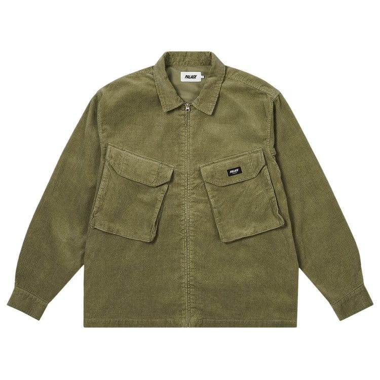 Palace Cord PDU Overshirt Olive