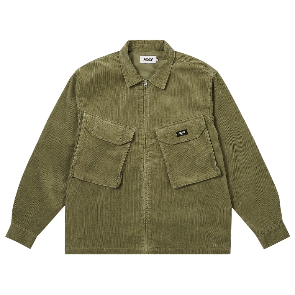 Palace Cord PDU Overshirt Olive