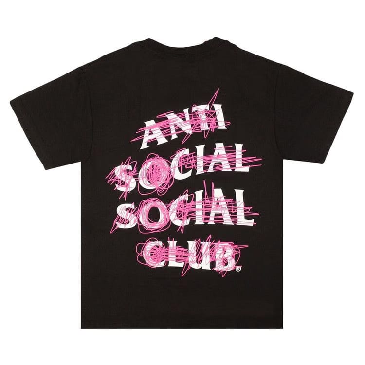 Anti Social Social Club Nevermind Shorts-Sleeve T-Shirt Black