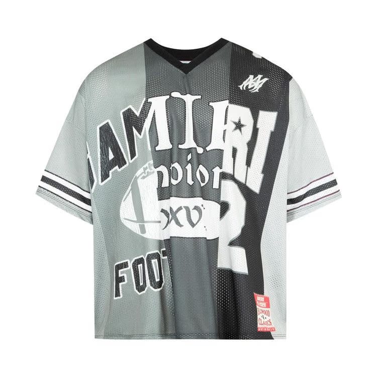 Amiri Spliced Oversized T-Shirt Black