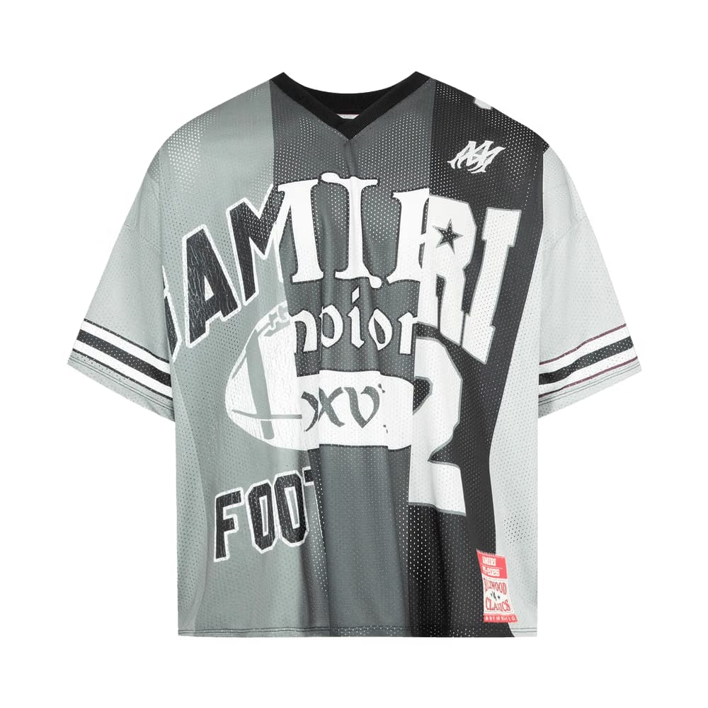 Amiri Spliced Oversized T-Shirt Black