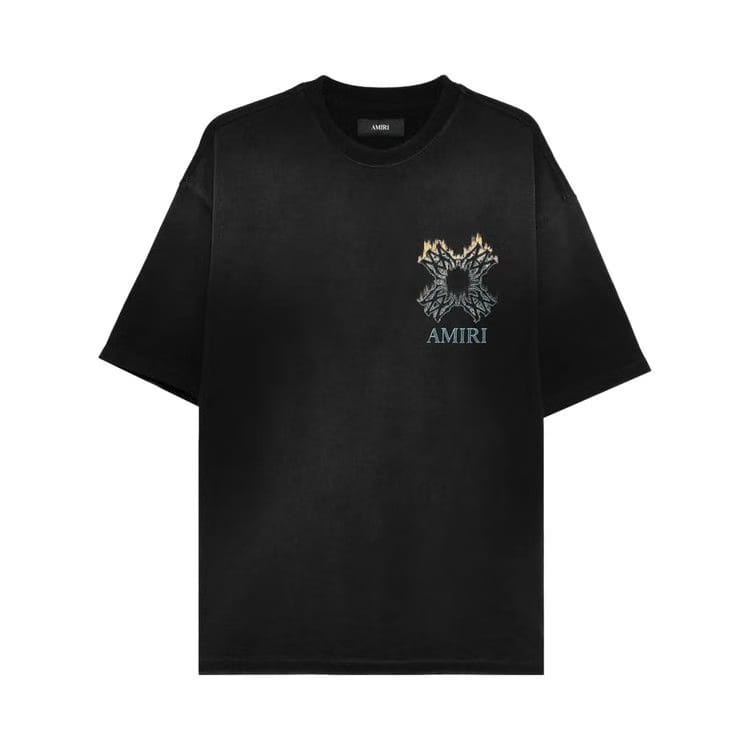 Amiri MA Quad Flames T-Shirt Black