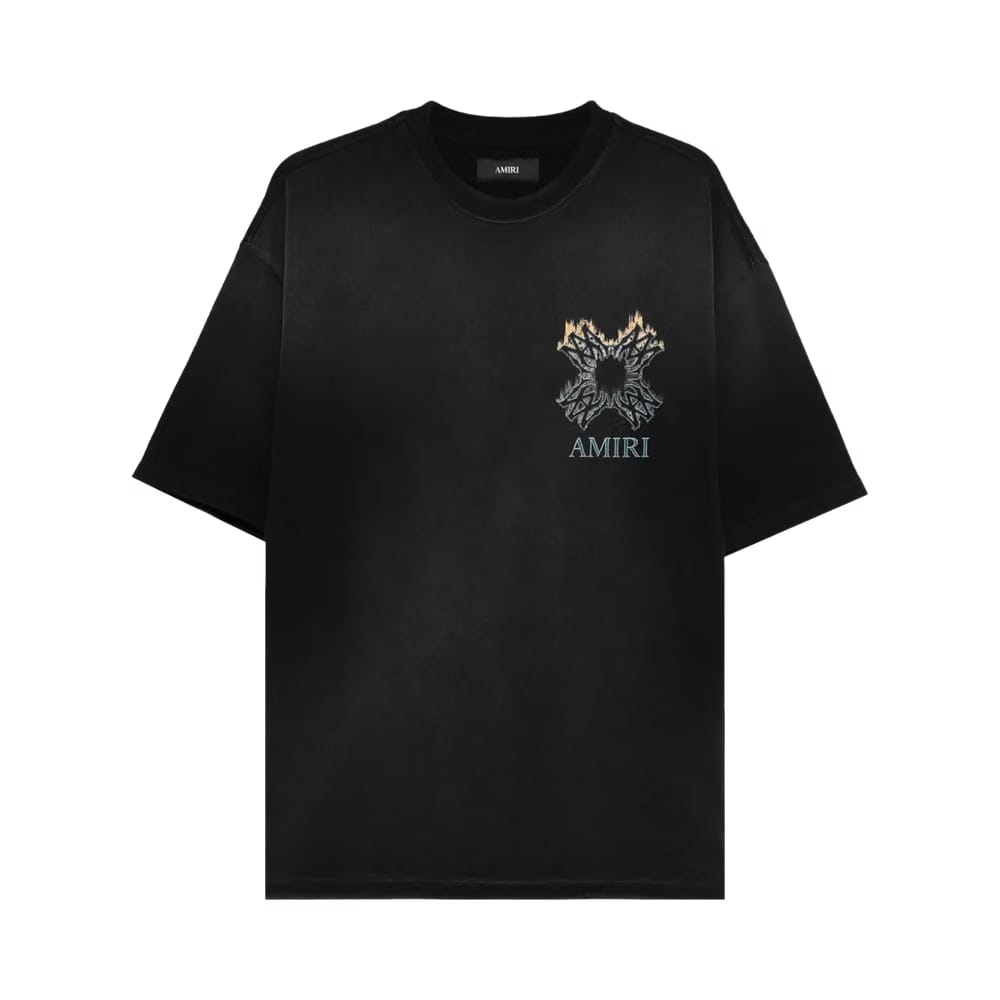 Amiri MA Quad Flames T-Shirt Black