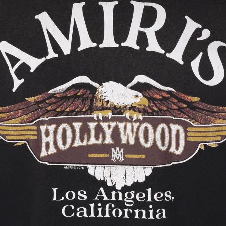 Amiri Eagle Flames Long-Sleeve T-Shirt Black