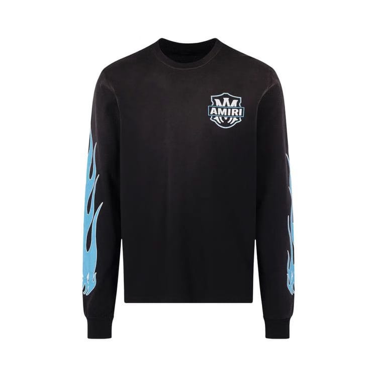 Amiri Eagle Flames Long-Sleeve T-Shirt Black