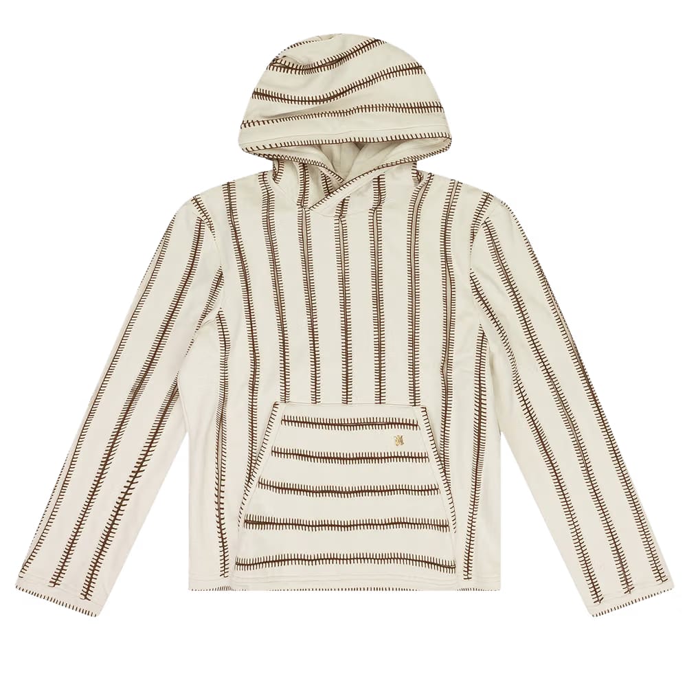 Amiri Stitch Hoodie Alabaster