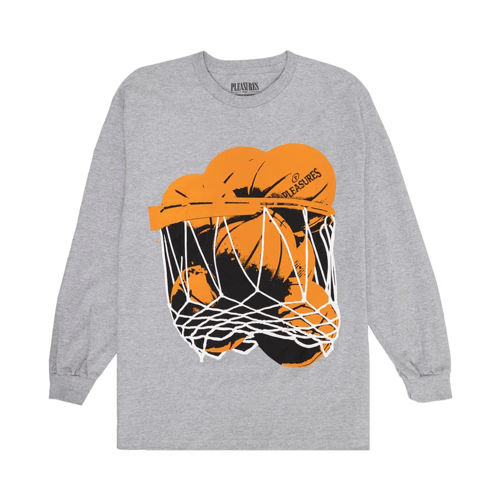 Pleasures Hoops Long-Sleeve Grey