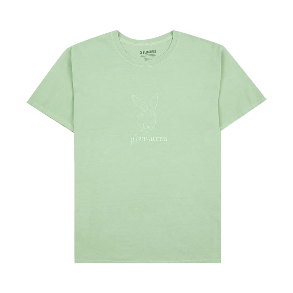 Pleasures x Playboy Entertainment Pigment Dye T-Shirt Green