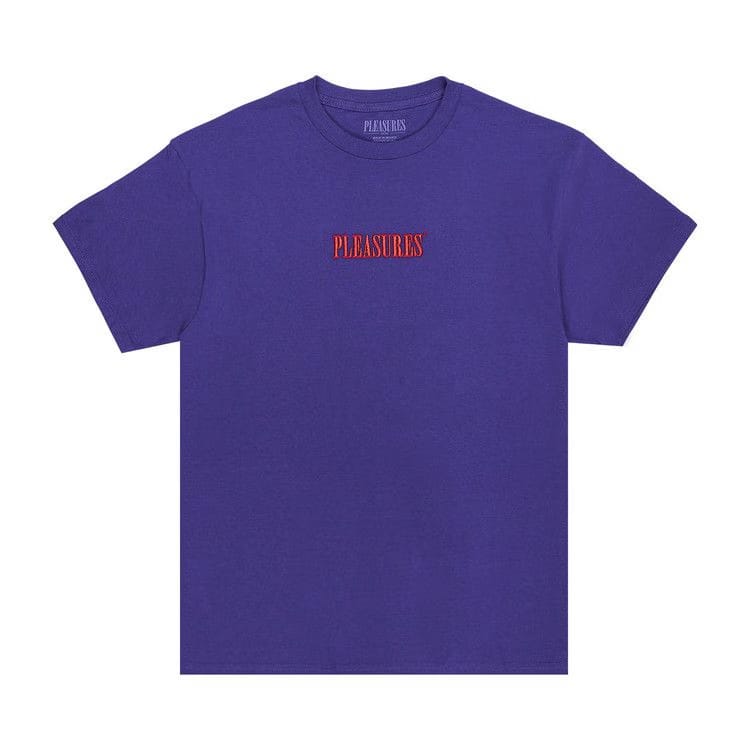 Pleasures Core Embroidered T-Shirt Purple