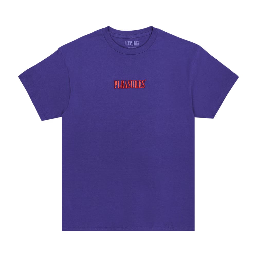 Pleasures Core Embroidered T-Shirt Purple