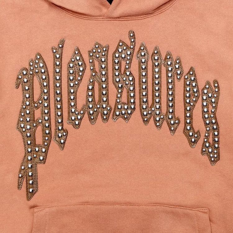 Pleasures Twitch Studded Hoodie Clay