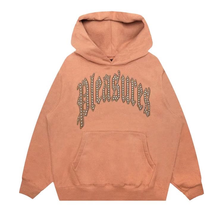 Pleasures Twitch Studded Hoodie Clay