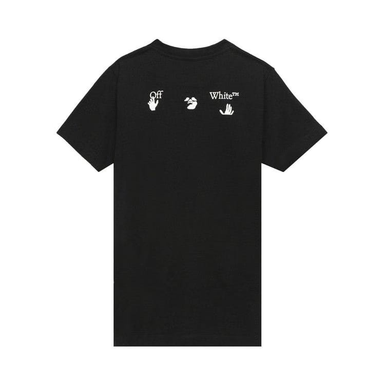 Off-White Big Logo Shorts-Sleeve Slim T-Shirt Black/White