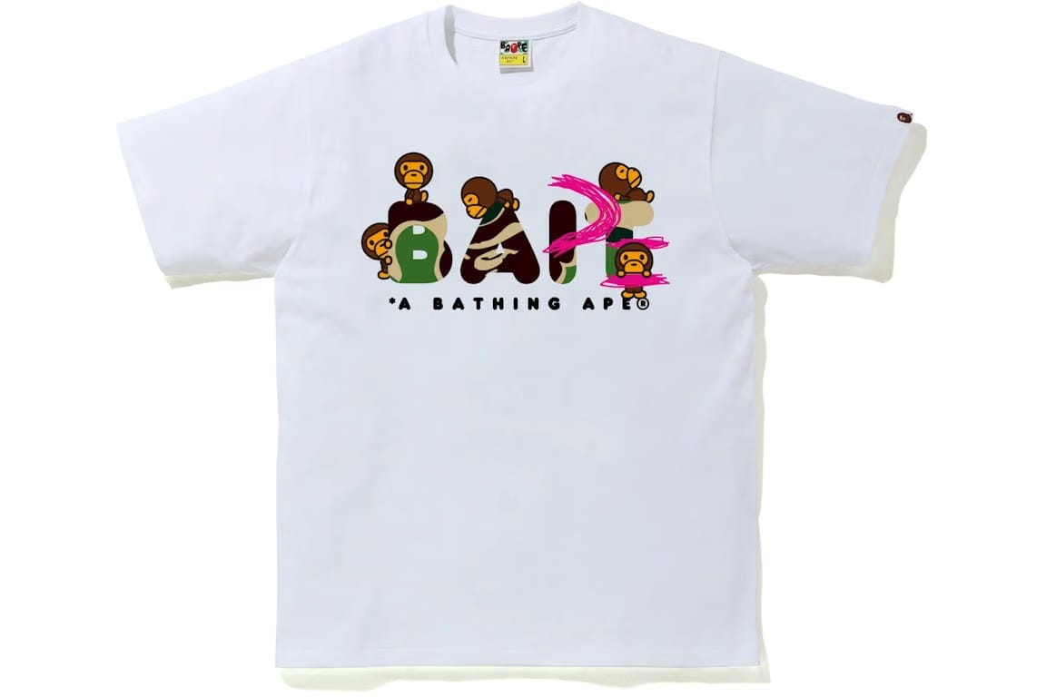 BAPE x BAIT x Funko Figure T-Shirt White
