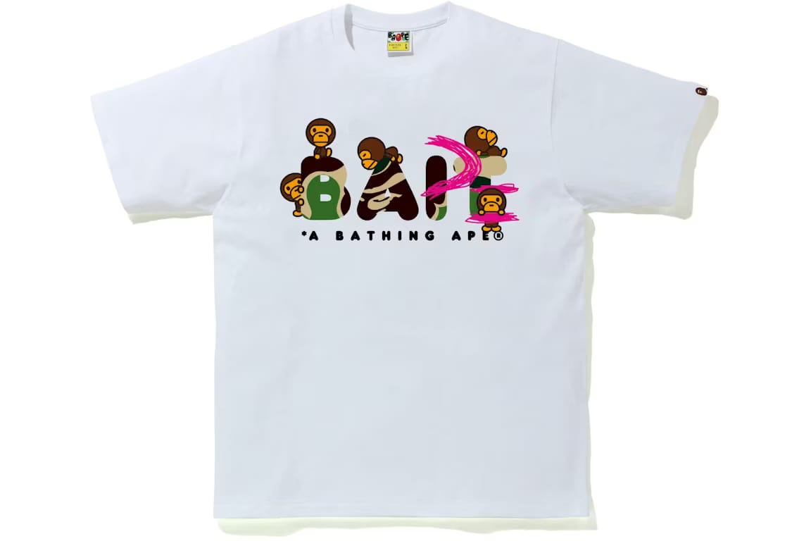 BAPE x BAIT x Funko Figure T-Shirt White