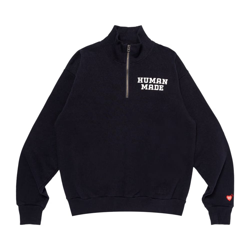 Human Made Half Zip Sweatshirt Navy