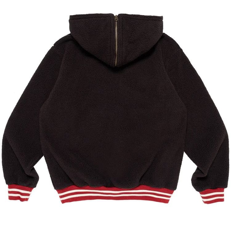 Human Made Half Zip Fleece Pullover Black