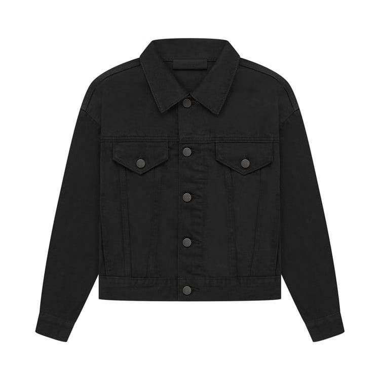 Fear of God Essentials Kids Denim Jacket Black