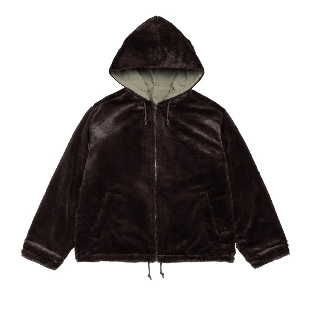 Stussy Reversible Hooded Jacket Brown