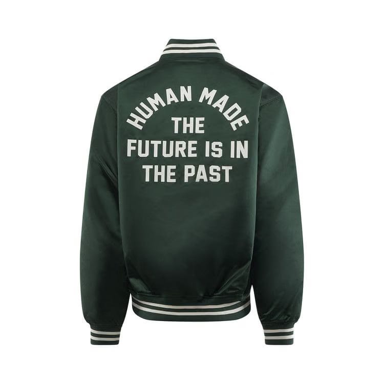 Human Made Nylon Stadium Jacket Green