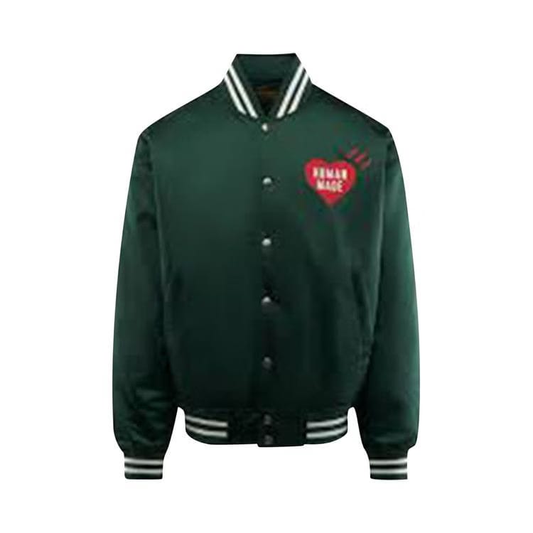 Human Made Nylon Stadium Jacket Green
