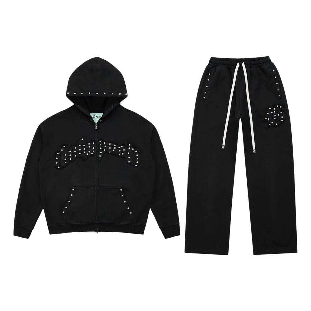 Godspeed Symmetric Studded Sweatsuit V2 Black VVS