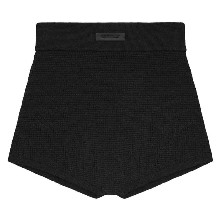 Fear of God Essentials Waffle Boy Shorts Black