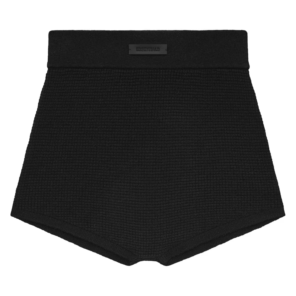 Fear of God Essentials Waffle Boy Shorts Black
