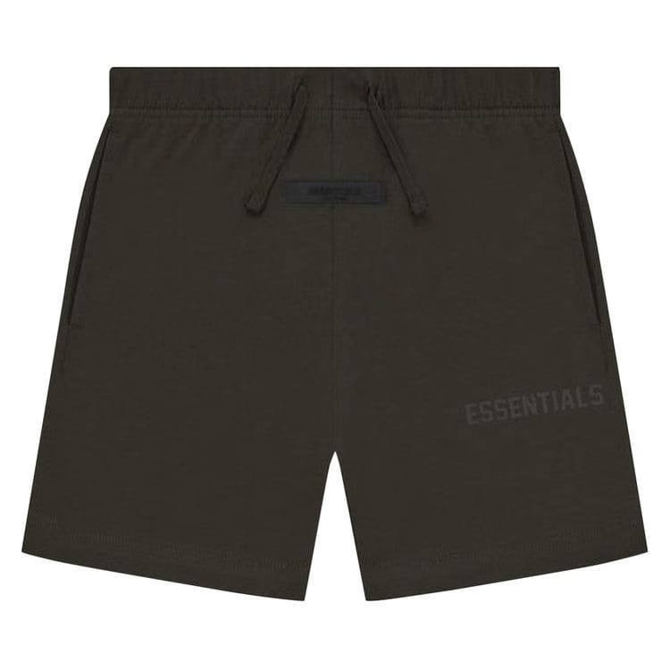 Fear of God Essentials Kids Jersey Shorts Off Black
