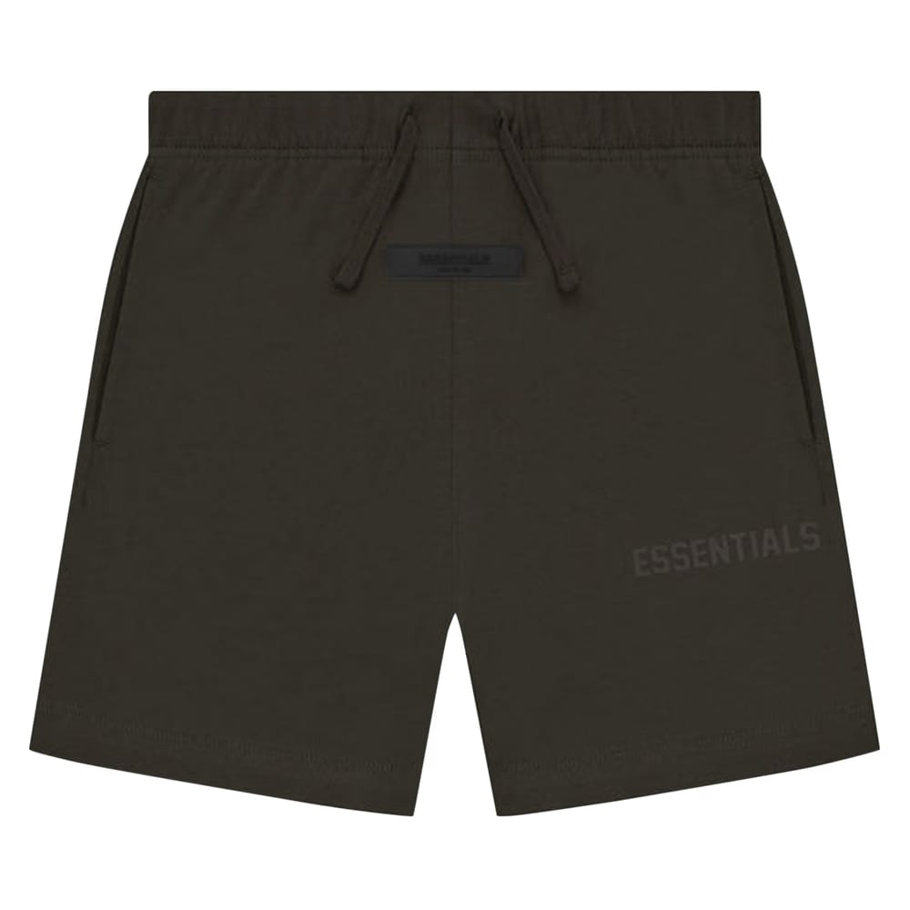 Fear of God Essentials Kids Jersey Shorts Off Black