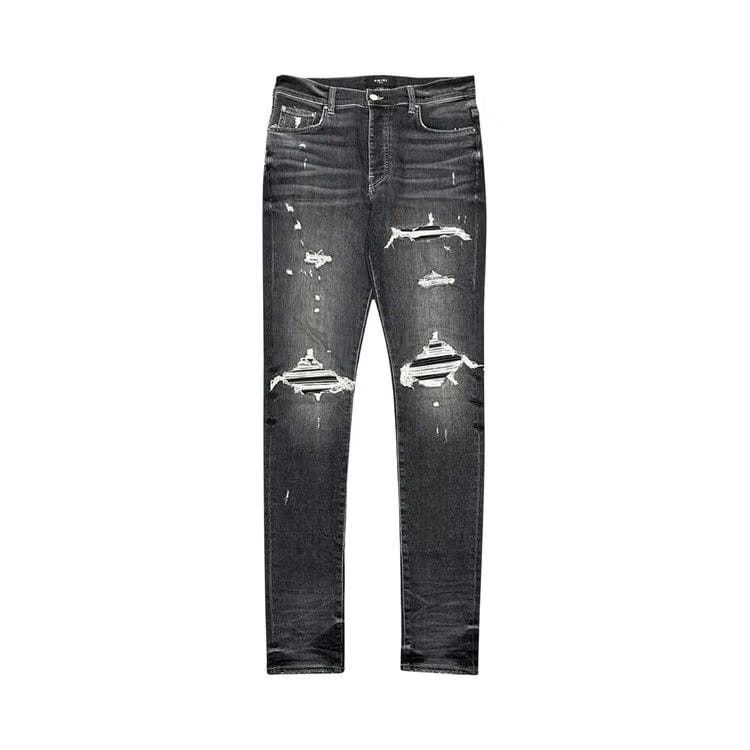 Amiri MX1 Leather Jean Storm Grey