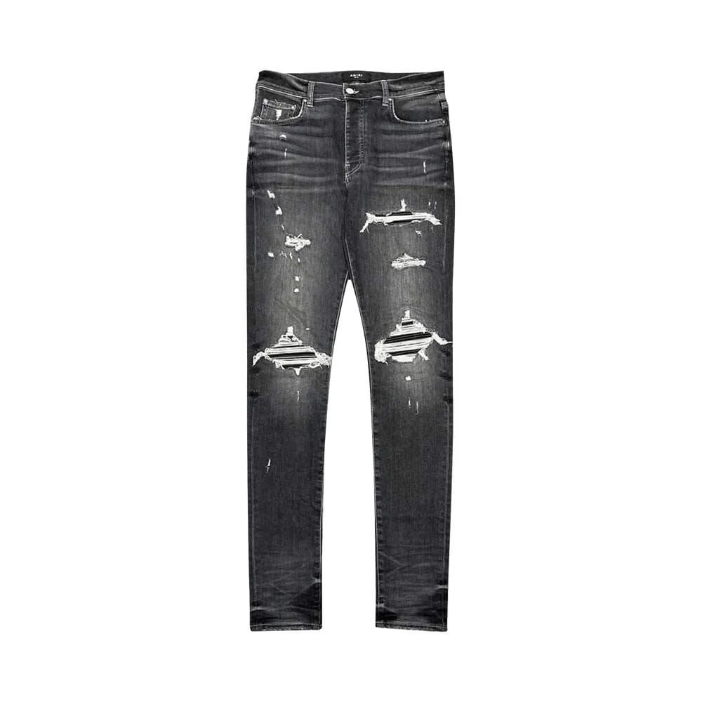 Amiri MX1 Leather Jean Storm Grey