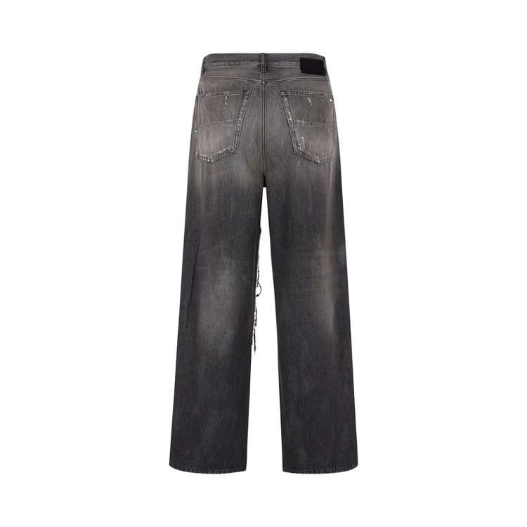 Amiri Carpenter Repaired Baggy Jean Crafted Black