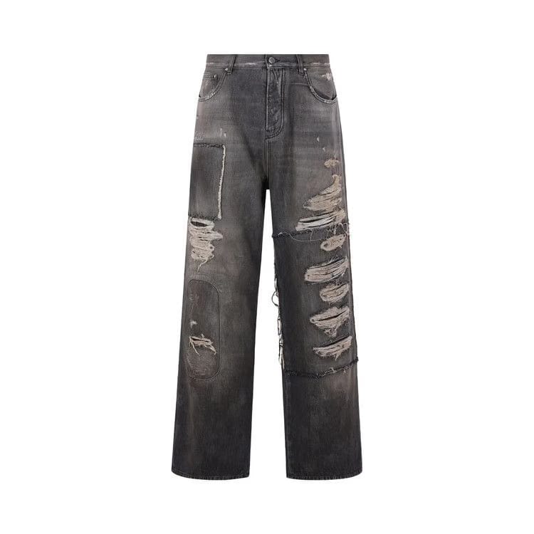Amiri Carpenter Repaired Baggy Jean Crafted Black