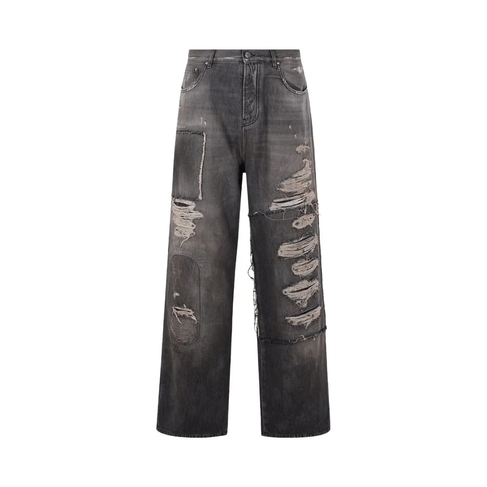 Amiri Carpenter Repaired Baggy Jean Crafted Black