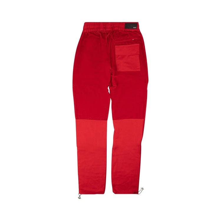 Amiri Velvet Commando Patch Pants Red