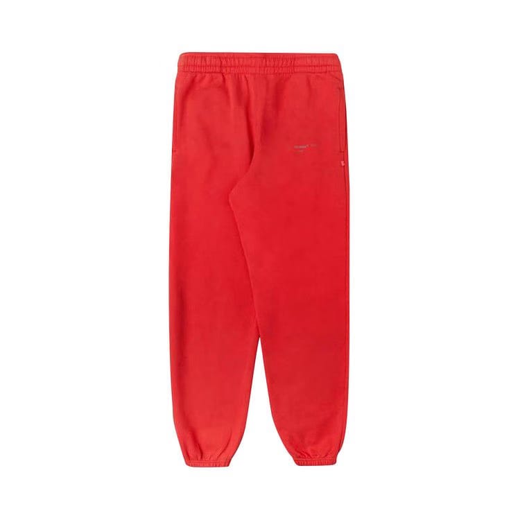 Off-White Unfinished Slim Sweatpant Red/Silver