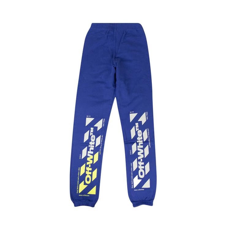 Off-White Logo Sweatpants Blue