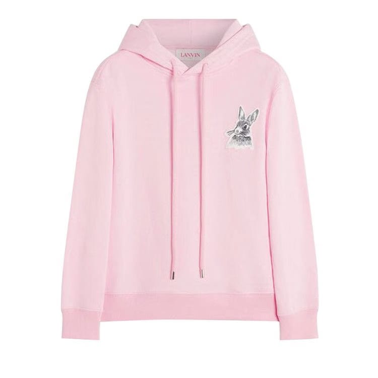 Lanvin Classic Printed Hoodie Pink