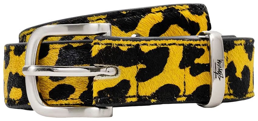 Stussy Pony Hair Dress Belt Yellow