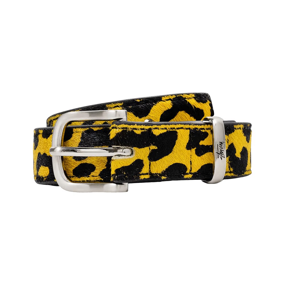 Stussy Pony Hair Dress Belt Yellow