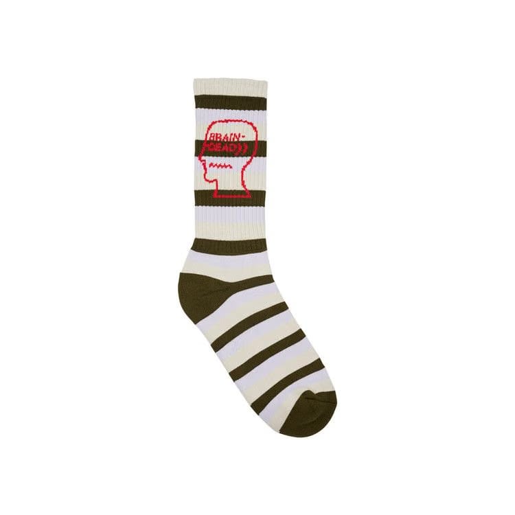Brain Dead Striped Logo Head Sock Multicolor