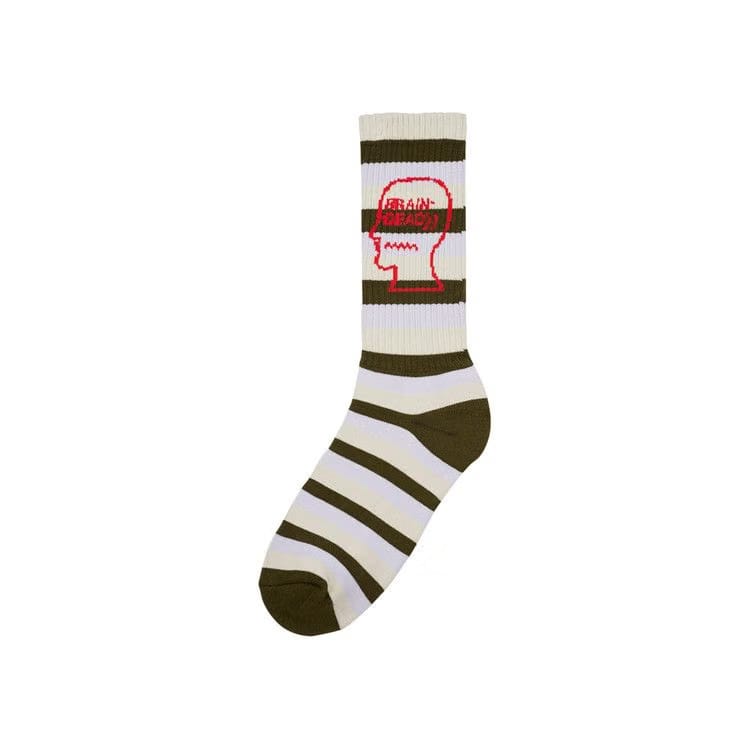 Brain Dead Striped Logo Head Sock Multicolor