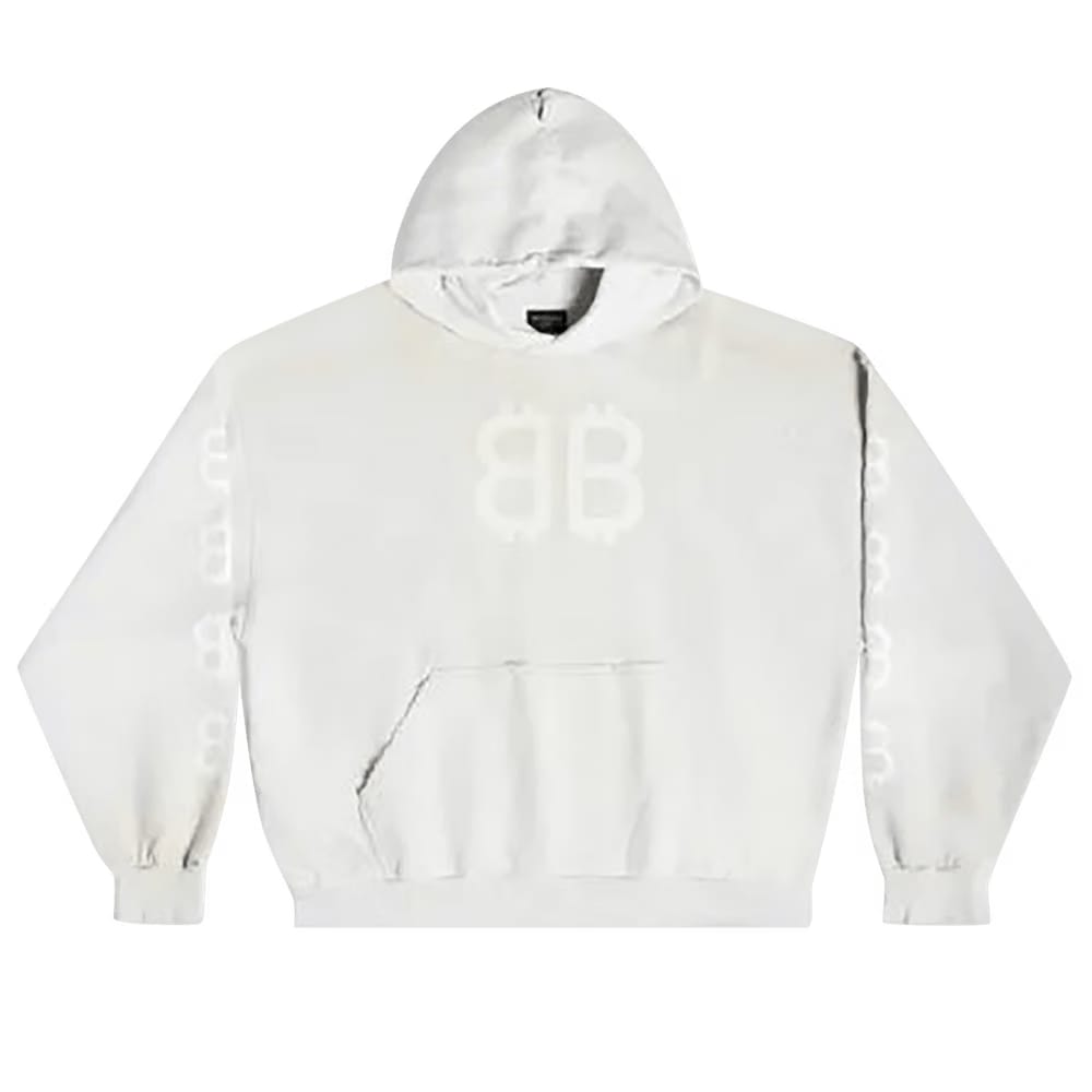 Balenciaga Hoodie Dirty White