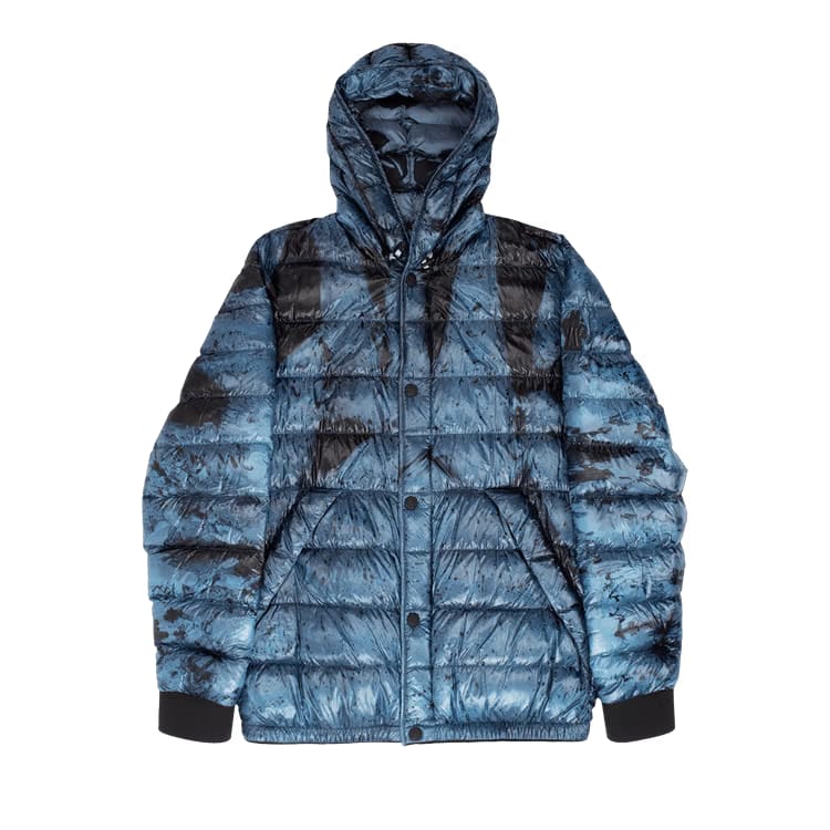 Moncler Charlos Bomber Shiny Jacket Blue