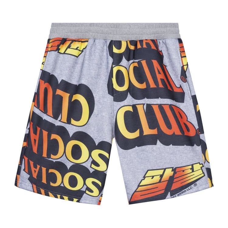 Anti Social Social Club Whisped Terry Fleece Shorts Grey