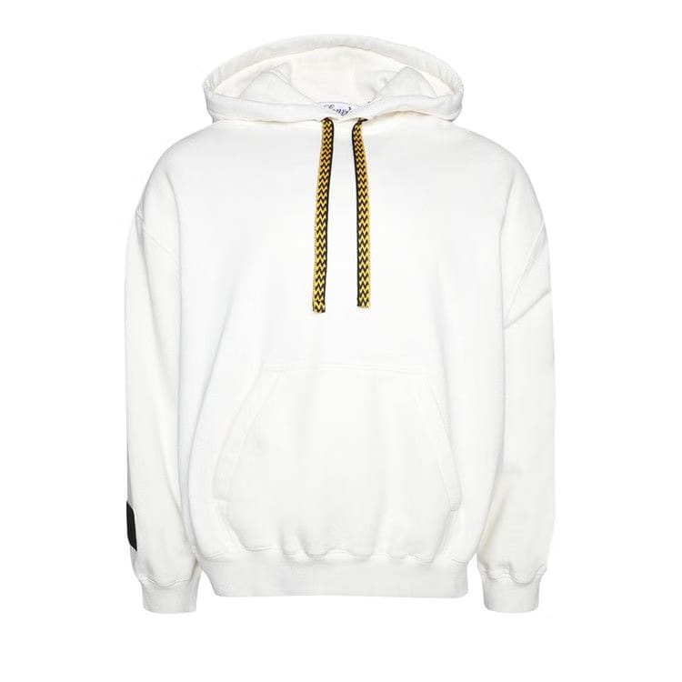 Lanvin Curb Lace Hoodie White Mustang